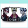 Estojo de Lápis Anime Naruto Boruto Grande Capacidade Organizador de Material Escolar de Nylon Para Adolescentes e Estudantes