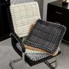 Soft Chair Seat Cushion Non-Slip Plush Fleece Cushion Durable Winter Warm Pad  for Home Use