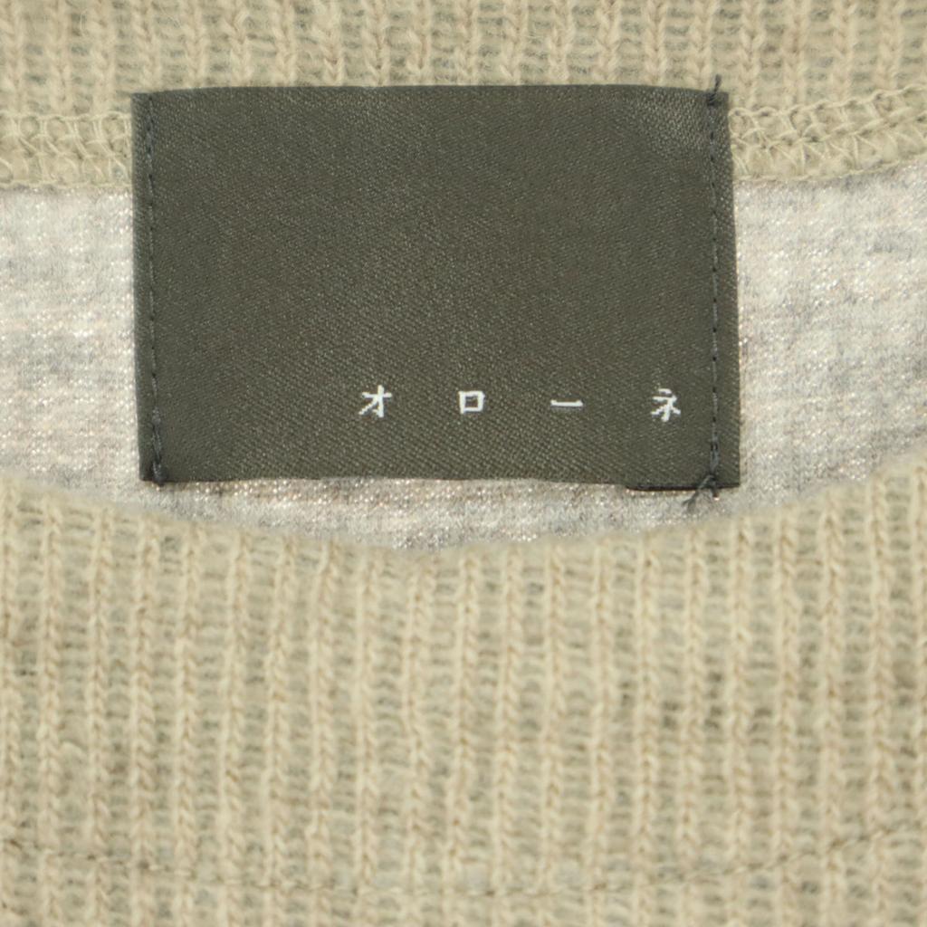 Orone Made In Japan No Sleeve Knit Vest Brown Women Used