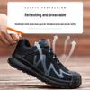 Men's Stylish Anti-Smash Work Shoes: Breathable, Wear-Resistant, Anti-Puncture, Lightweight, Four Seasons Protection