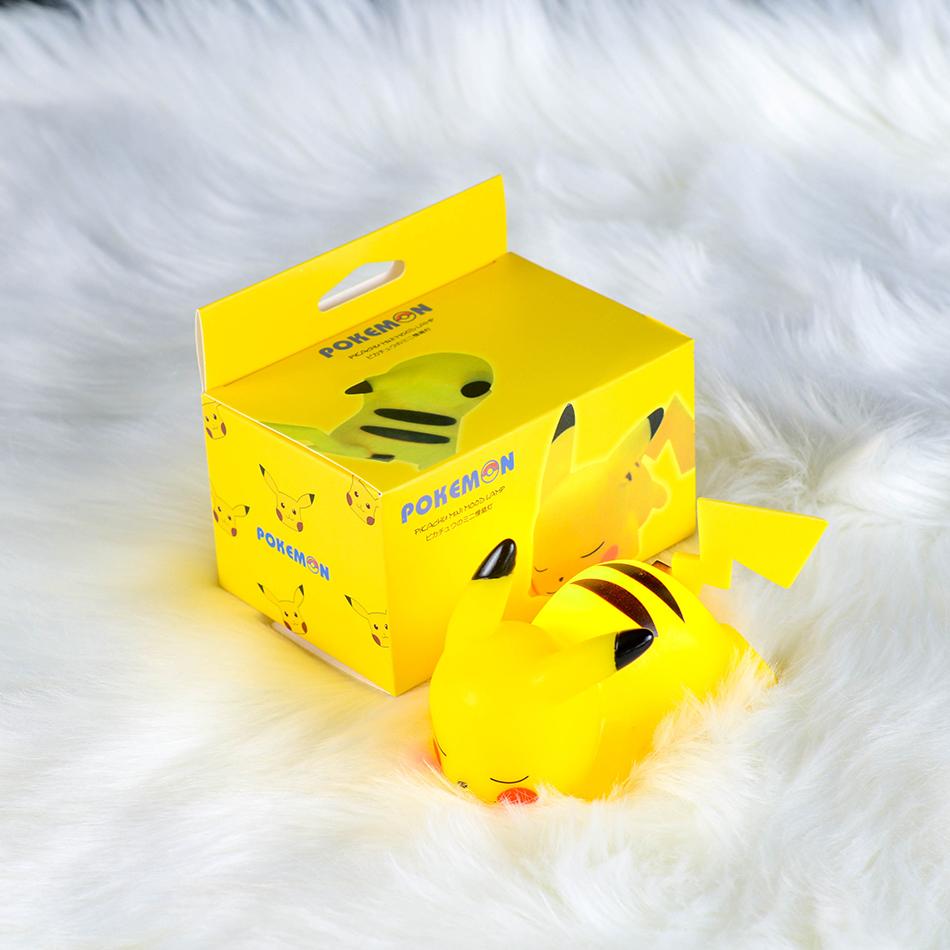 12cm Pokemon Pikachu Night Light Anime Figure Cute Bedside Lamp For Bedrooms Ornaments Children's Luminous Toys Christmas Gift