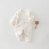 Newborn Cotton Romper - Butterfly Suit with Double-Layer Belly Protection (0-3 Months)