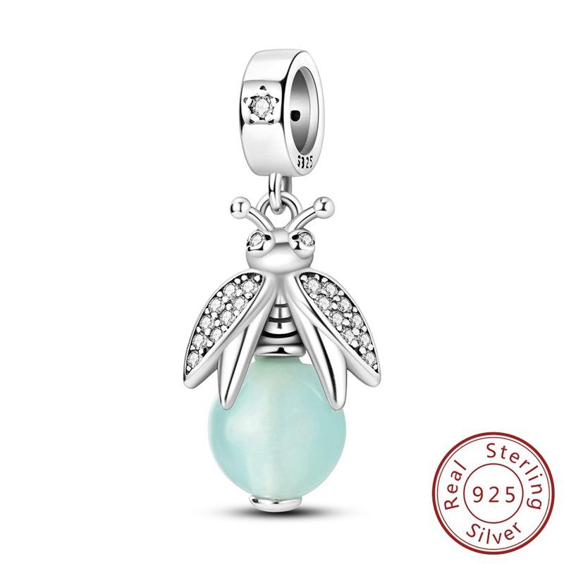 Charm Insect Butterfly Dragonfly Firefly Owl Bead Charm DIY Jewelry Accessories Bracelet