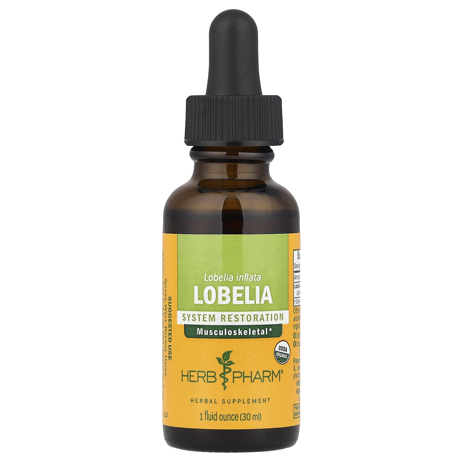 

Lobelia, 30 mL (1 Fl Oz) (415 Mg per serving)