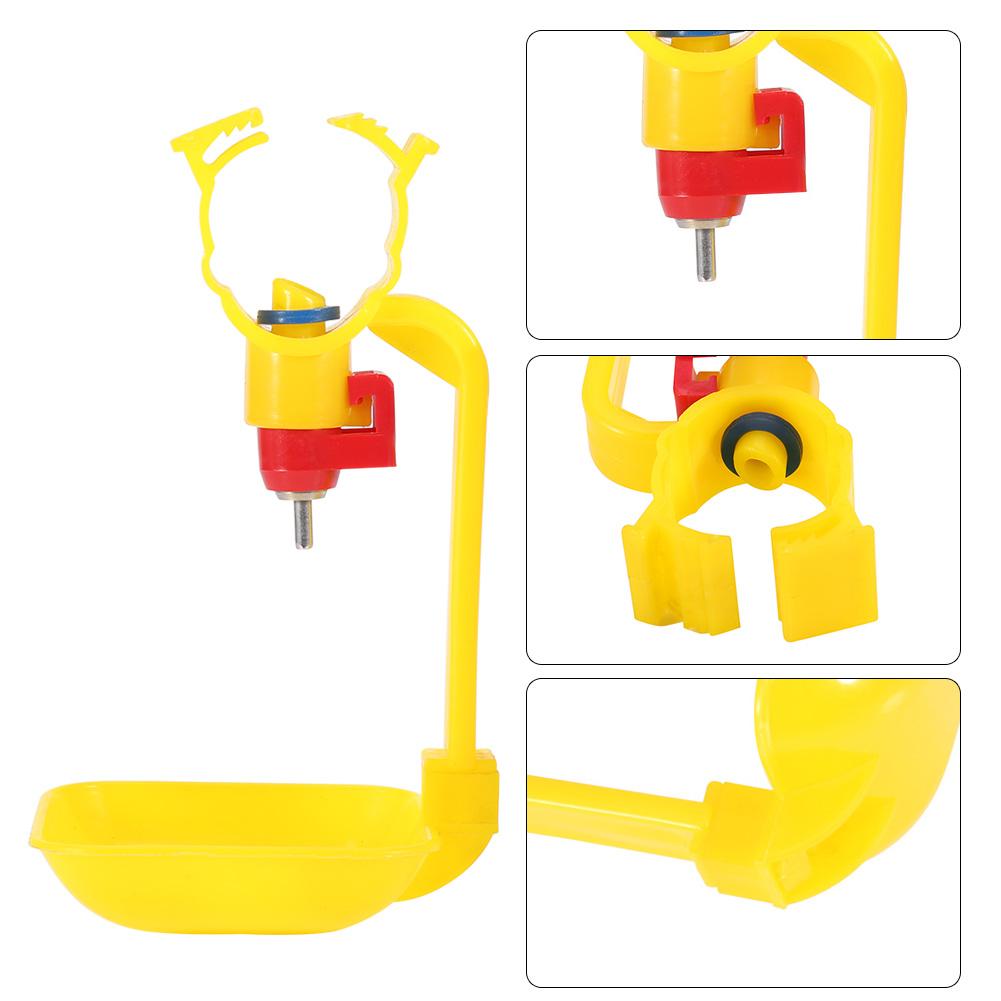 4pcs Plastic Chicken Water Drinking Cups Hen Bird Automatic Drinker Feeder Drink Tools