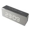 Digital Clock LED HD Large Screen Display Mirror Technology Black Battery Plug In Digital Alarm Clock for Home