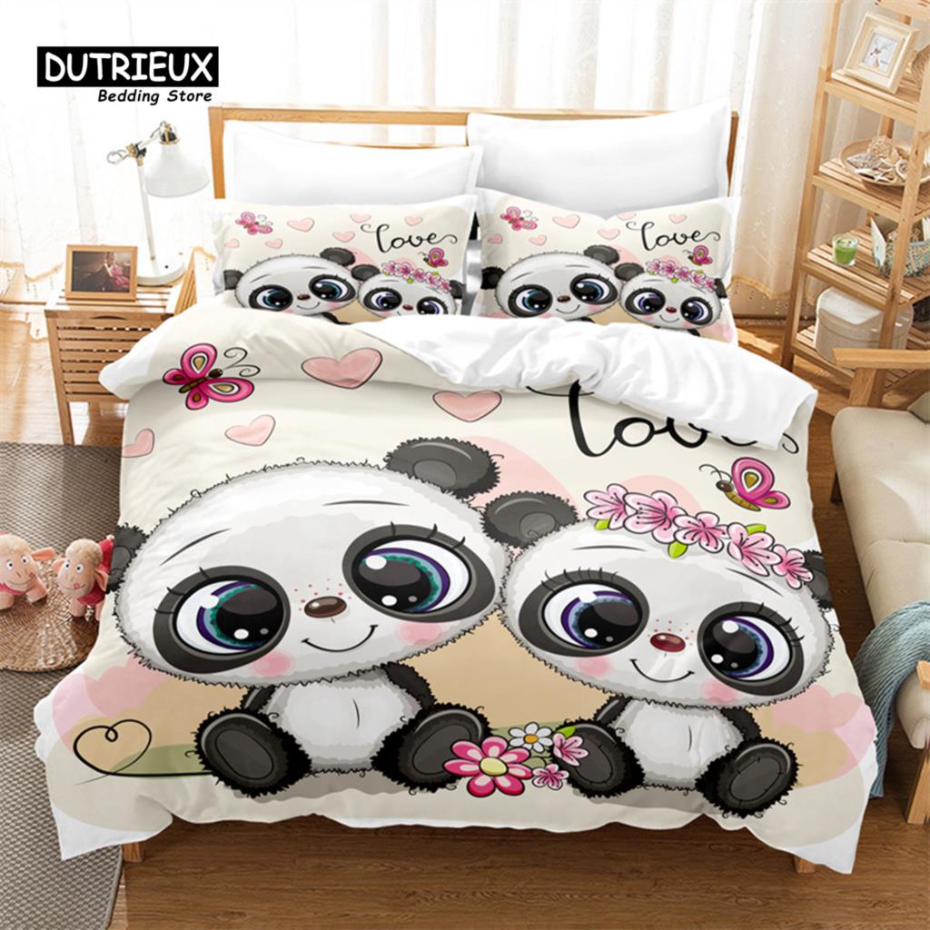 

Cartoon Children Bedding Set, 3Pcs Duvet Cover Set, Soft Comfortable Breathable Duvet Cover, For Bedroom Guest Room Decor EU single(135x200cm)