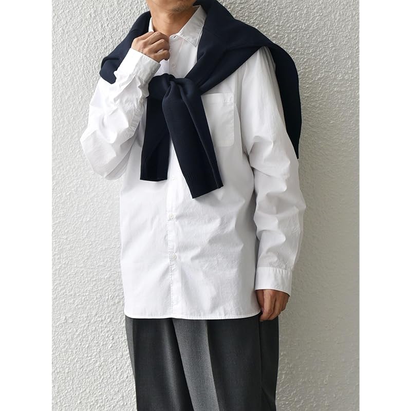 [Ships] Ships Any SHIPS any shirt striped/solid relax regular color 25SS men's 711140036 white M