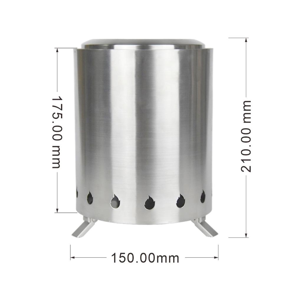 Кемпинговая дровяная печь из нержавеющей стали — фото 10