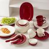 Underglaze Colorful Red Dishes, Tableware, Noodle Bowls, Household New Tableware, Plates, Dinner Plates, Wedding Gifts