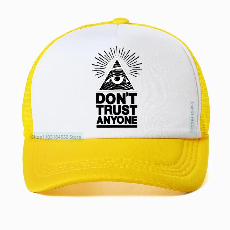 Eye of God Hats Vintage Egypt Pyramid AllSeeing Eye Illuminati Hat Punk Egyptian Triangle Adjustable Baseball Cap