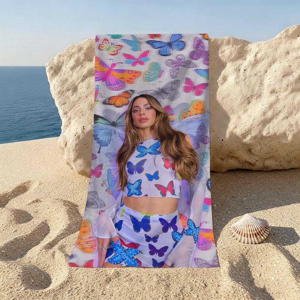 Argentine Singer TINI Beach Towel For Beaches Yoga Studios Gyms Hot Springs Swimming Pools And Picnics