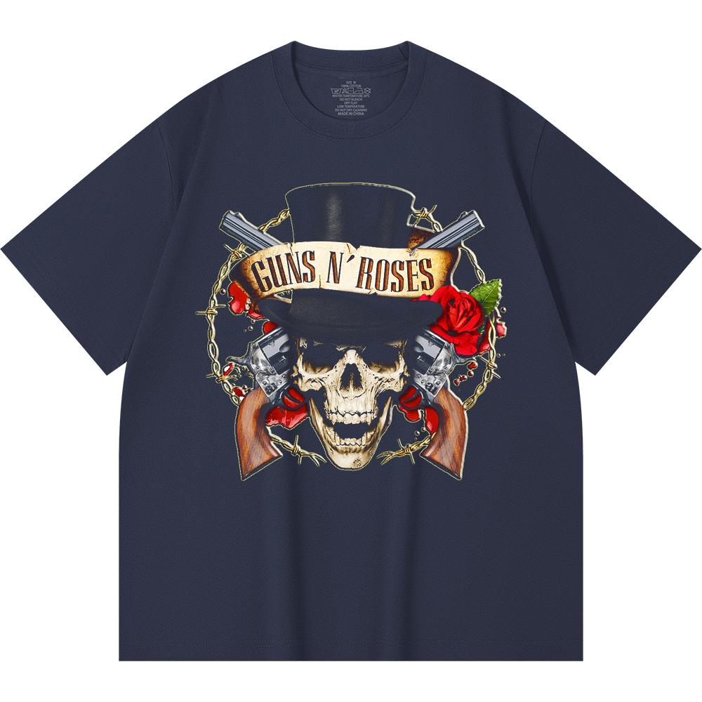 230 Gsm 100% Cotton Heavy Metal T-Shirt  Rock Band Popular Music Print Unisex Heavy Cotton T Shirt