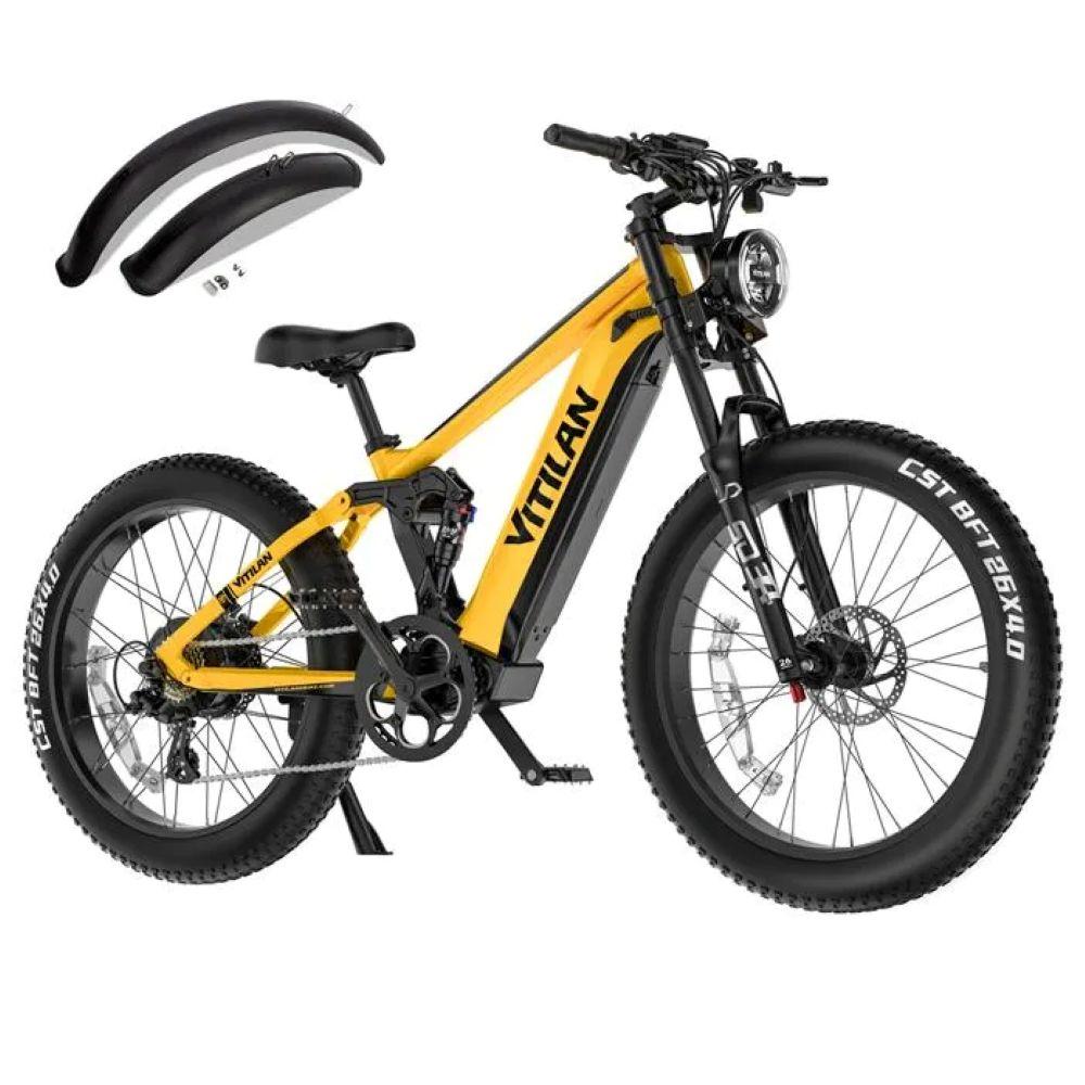 Electric Bicycle VITILAN T7 PRO, 1000W Motor, 52V 20Ah Battery, Top Speed 55 Km/h, Cruising Range 120km, 26*4.0 Inch Tires