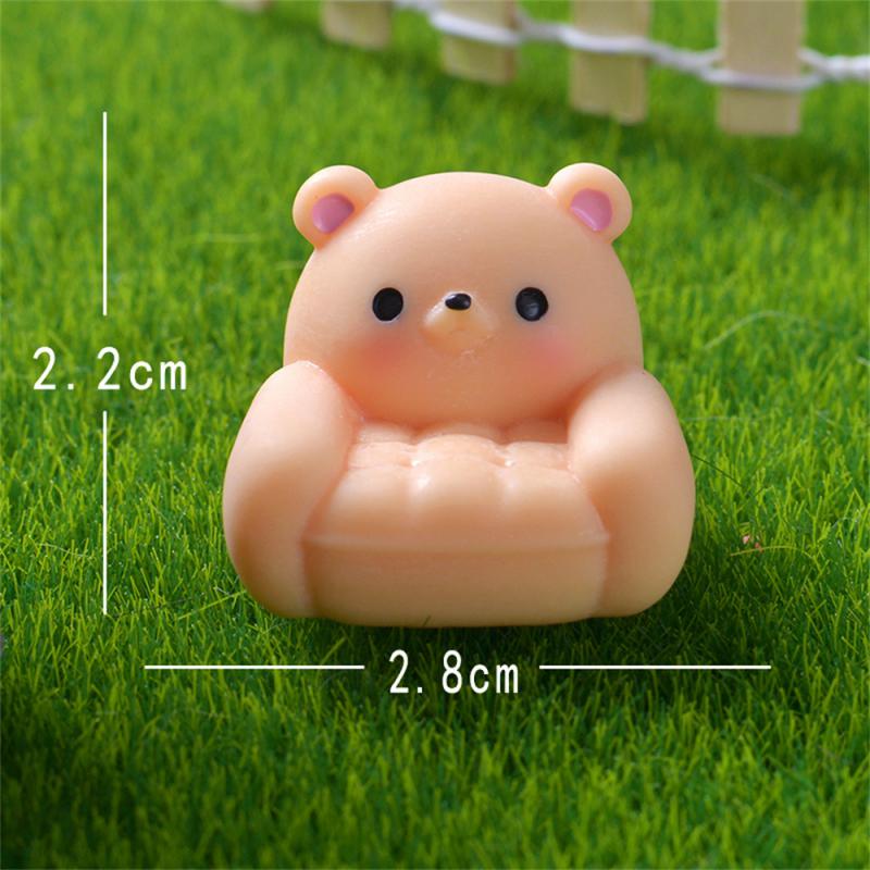 Resin Ornaments Exquisite Workmanship Hand-made Desktop Micro Landscape Animal Ornaments Smooth Durable Gift Sofa Decorations