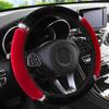 Car Steering Wheel Cover Short Plush Without Inner Ring Long Diamond Inlaid Elastic Band Handle Cover Warm Steering Wheel Cover
