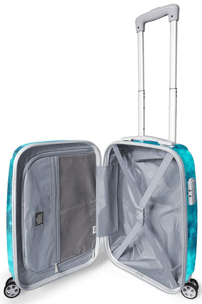 coral high Colorful Patterned PC 3-Piece Suitcase Set 16830