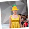 Healeved Pineapple Hat, Kids' Fruit Headgear, Lightweight 59g, Pretend Play, Party Hat, Children's Costume Accessory, 13.78 X 12.80 X 12.60 Inches