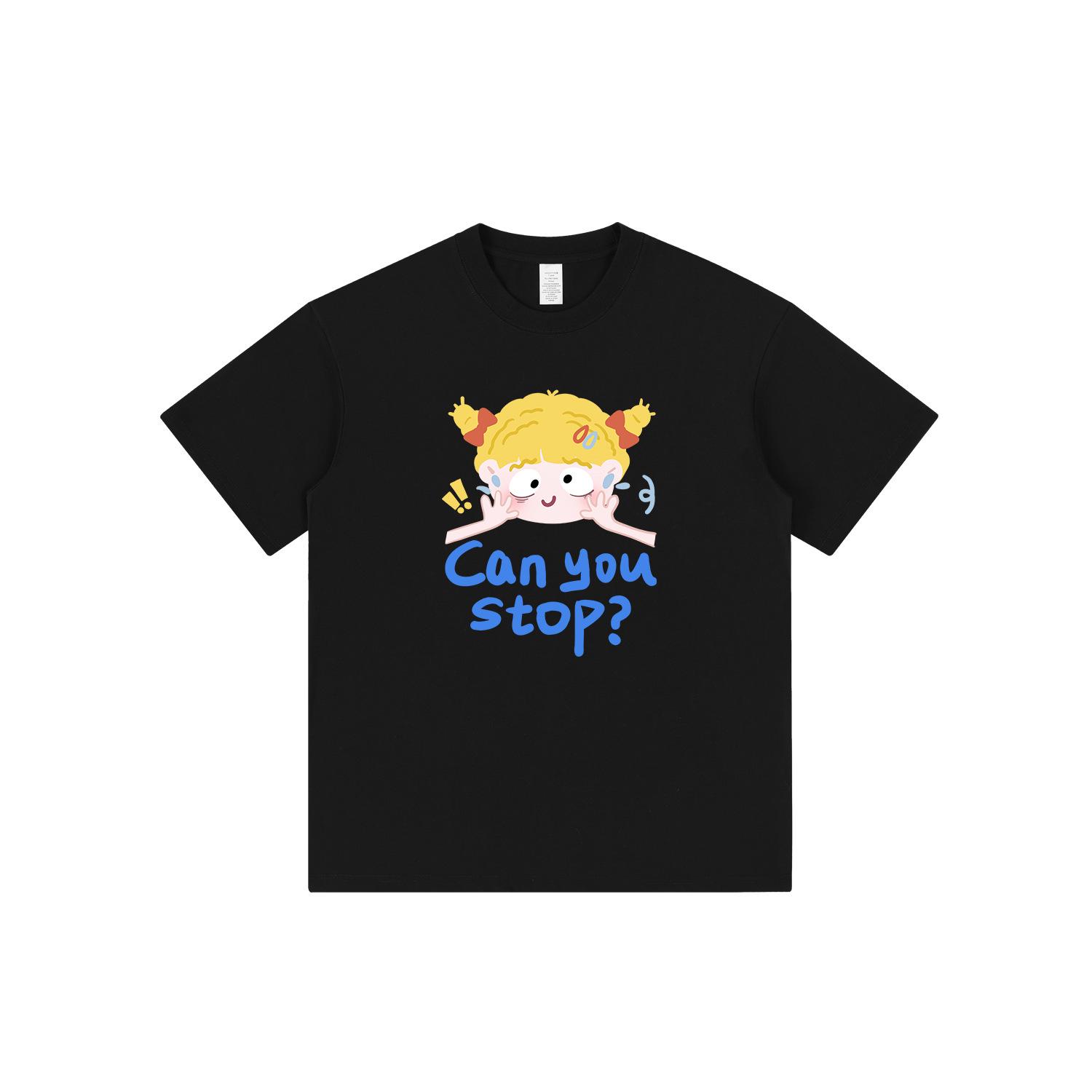 

Navy Blue Cartoon Portrait Oversized T-Shirt - Chic, Loose, and Stylish Summer Short-Sleeve 3XL чёрный