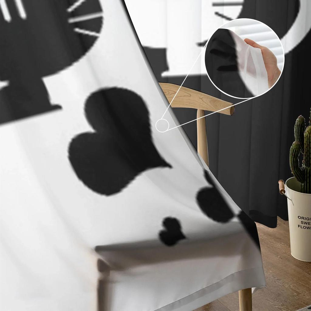 Urocza para kociąt romantyczne tiulowe zasłony do salonu kuchenne zasłony okienne Home Decor przezroczysta zasłona do sypialni dla dzieci