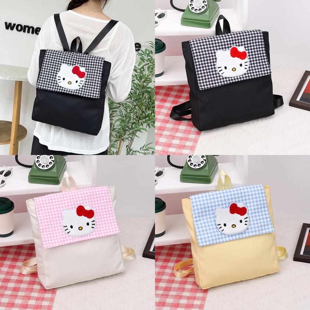 Hello Kitty College Backpack With Oxford Cloth Material For School And Commute