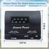 7330F3852 RV Air Conditioner Thermostat, Black, Single Stage Heating/Cooling Control, Compatible With Coleman Mach Series