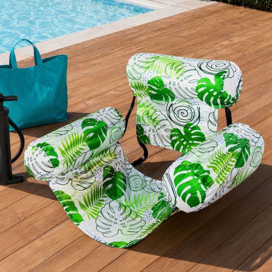 Inflatable Pool Floats for Adult, Thicken PVC Floating Lounge Chair, Blow Up Pool Noodles for Swimming Pool, Lake, Beach Summer Party