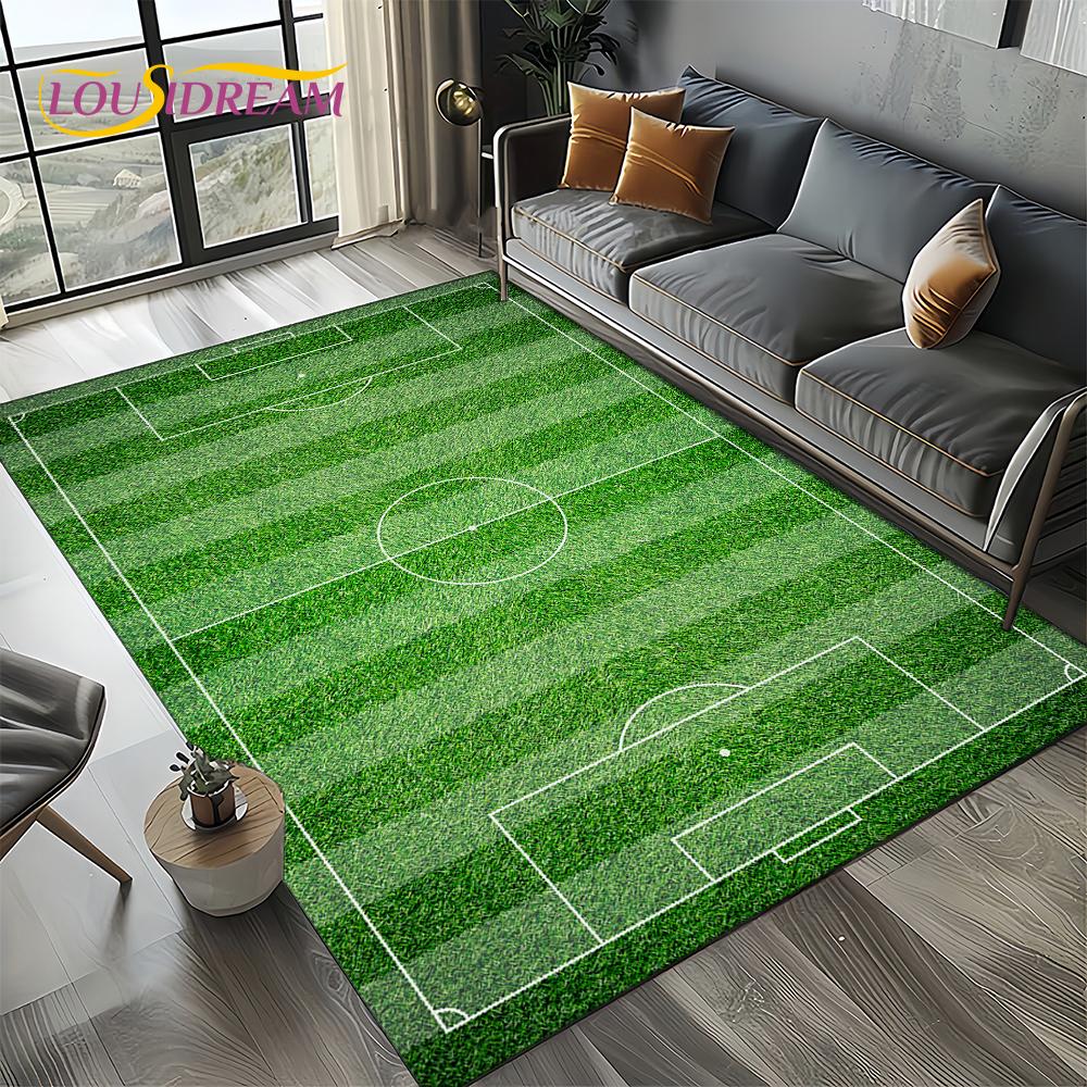 27 סגנונות שטיח דשא כדורגל כדורגל ספורט לסלון חדר שינה בית קישוט ספה, שטיח אזור לילדים משטח רצפה מונע החלקה