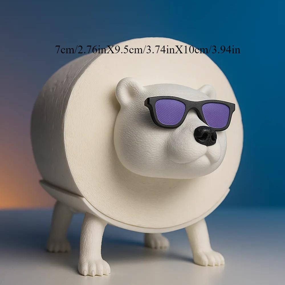 Niedlicher Schnecken-Hundeform Toilettenpapierständer Freistehende Aufbewahrung Rollenpapierhalter Tierform Dekorativer Toilettenpapierständer