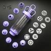 1 Set Purple Cream Syringe Food Grade Durable DIY Multi Discs Cake Decorating Injector