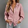 Women's Casual Striped Long Sleeve Button Down Shirt for Work Everyday Wear