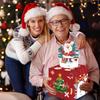 Merry Christmas Money Gift Box for Cash Pull and Transparent Bag for Kids Adults
