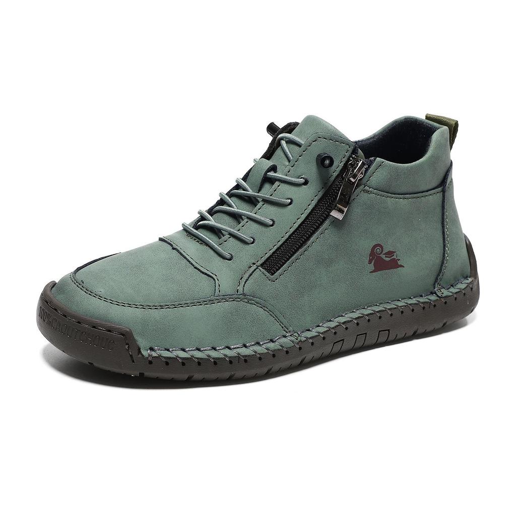 Hand-Stitched Women’s Soft Sole Flat Casual Shoes for Autumn & Winter - A805