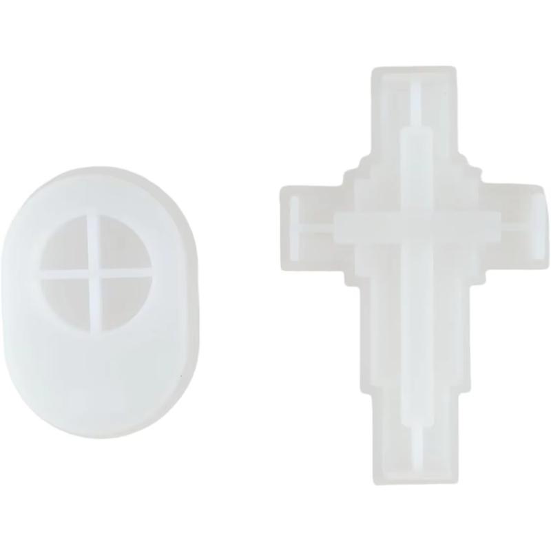 Jesus Cross Resin Mold Silicone Candle Mold Diy Handmade Epoxy Resin Plaster Craft Candlestick Casting Mold