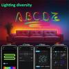 Gaming Room RGBIC Neon LED Strip Lights USB 5V Flexible Waterproof Rope with APP Bluetooth Music Sync DIY Desk Wall Ambient Lighting