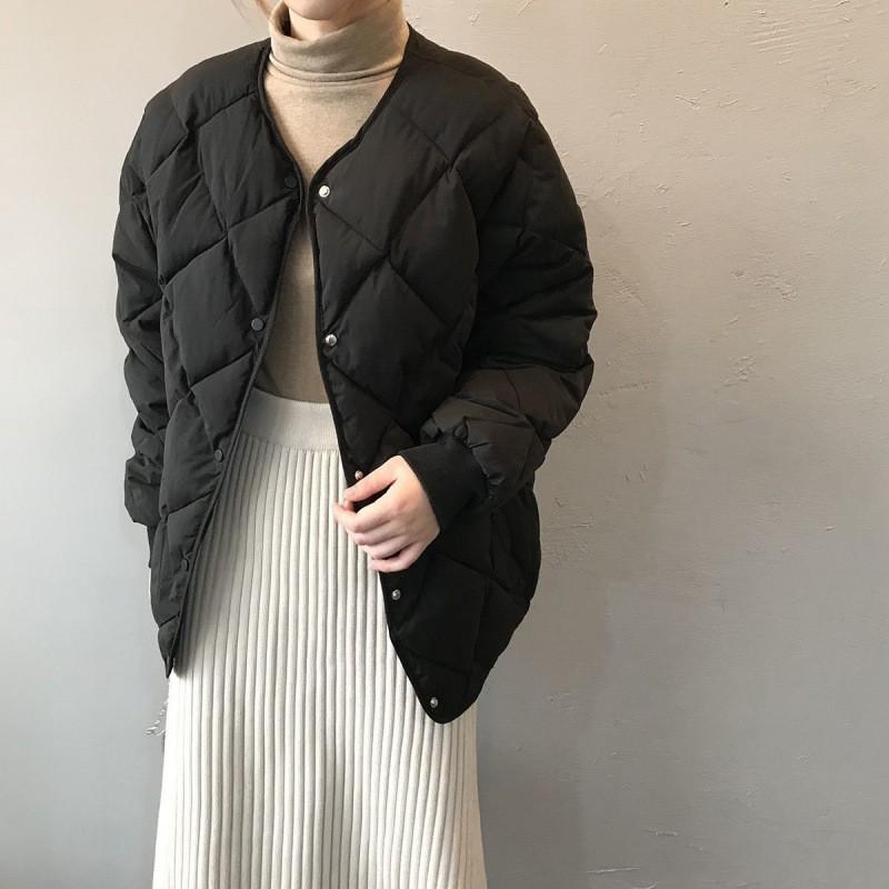 Women's  Warm Printed Button Coat Lightweight  Coat  Coat