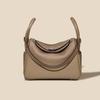 New Mini Lindy Bag 19cm (NO LOGO) Genuine Leather Boston Bag Real Cowhide Fashion Versatile Women Single Shoulder Crossbody Handbag
