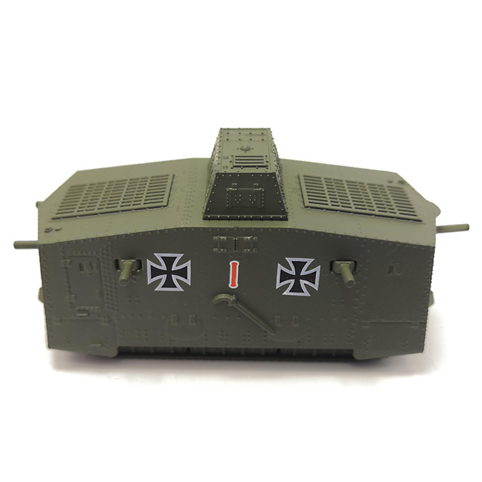 

1917- Німецький танк A7V часів Першої світової війни 1:100 Масштаб Військова Техніка Сплав Важка Модель Танка Військові Колекційні Предмети Декор для Дому United States