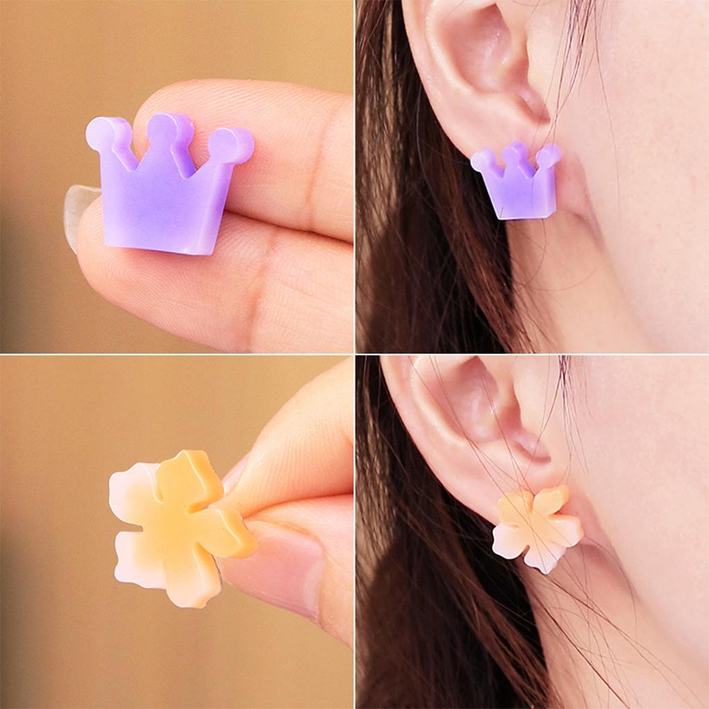 Unique Crystal Earrings Silicone Mold Flexible Mold for Personalized Crystal Earrings Handy Ear Pendant Jewelry Moulds