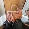 2025 summer new rivet small square bag fashion locomotive style shoulder bag texture cute messenger bag bag woman