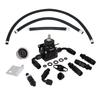 OSIAS Black Adjustable Fuel Pressure Regulator Kit AN 6 Fitting End 160 Psi