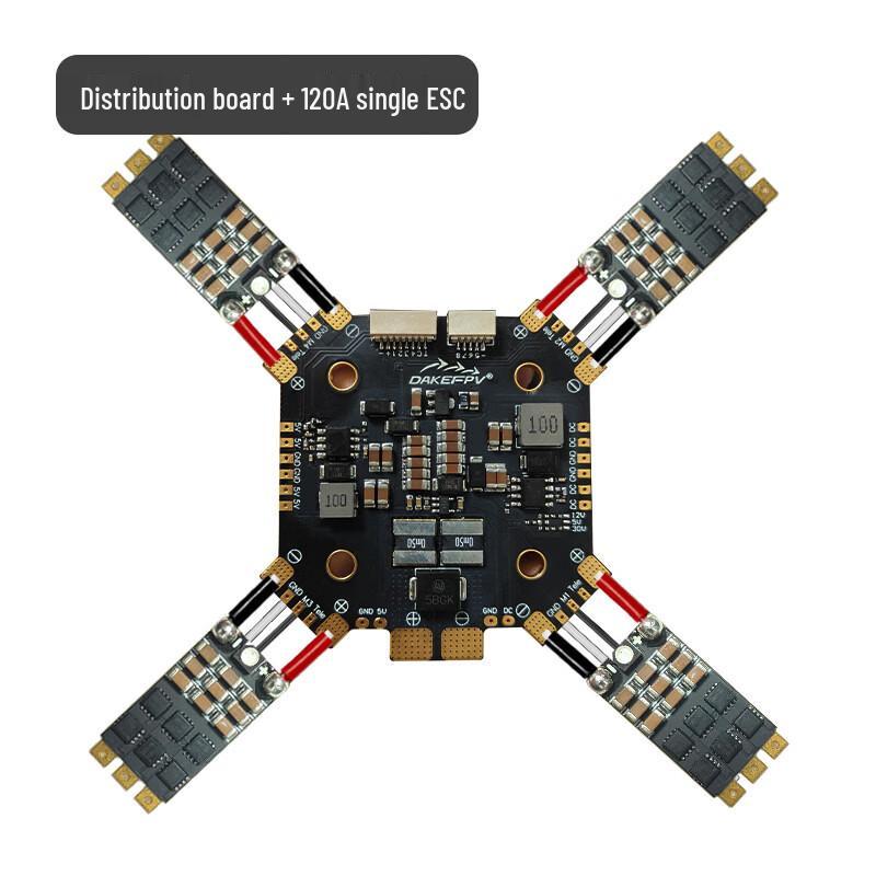 LINKTACHI DAKE Universal FPV Drone Power Distribution Board & 4x70A ESCs