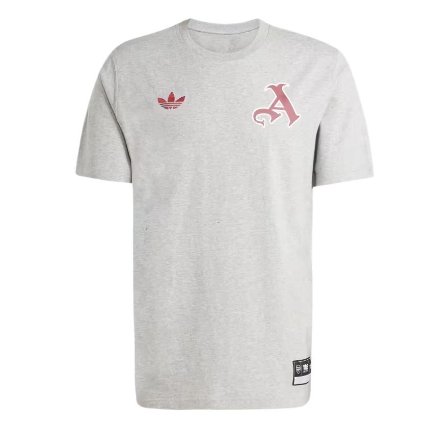 Adidas Originals Arsenal VRCT Casual Comfortable Soft Short Sleeve T-Shirt Men Tops Gray JL6111