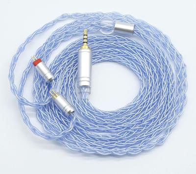 8 Core Silver Plated Chinese Earphone Cable Kz Earphone Upgrade Cable Balanced Cable [JSHiFi-SKY] 2pin2.5mm Re-cable Re-cable 2.5mm 4-pole 2.5mm