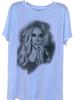 Britney Spears Brand White Graphic T-Shirt- Unisex Size M Unisex T-Shirt