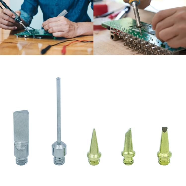 Metal Gas Soldering Iron Tip Pack of 5 for HS-1115K Welding Accessories