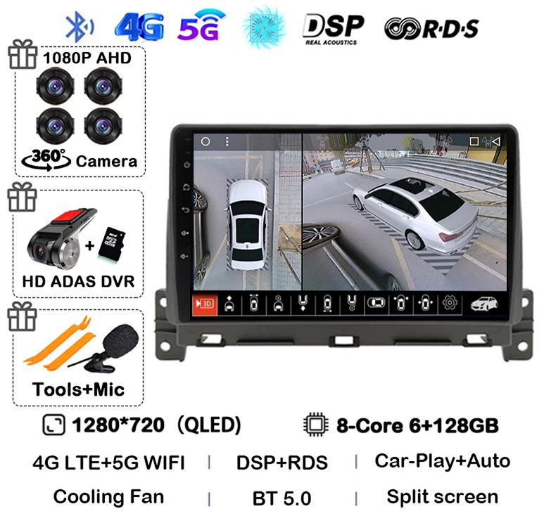 Android 14 Carplay Auto Car Radio For Great Wall Wingle 7 2018 2019 2020 Stereo Video GPS Navigation WIFI Multimedia Player DSP