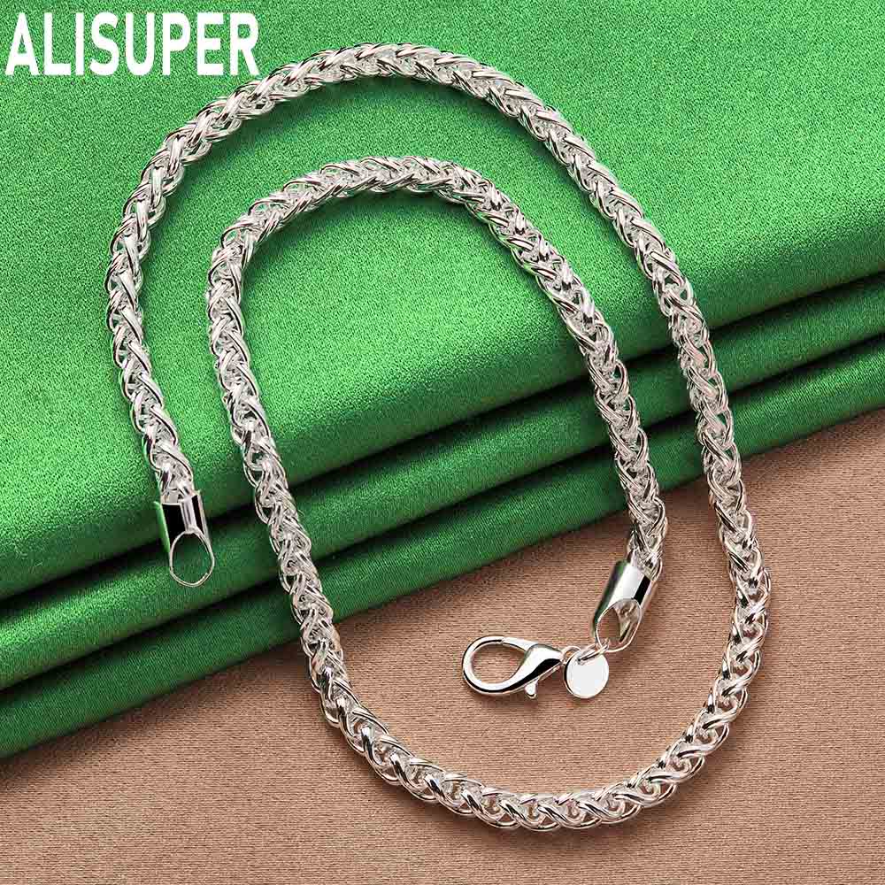 

Намисто зі срібла 925 проби 8 мм. Модні весільні прикраси 45CM