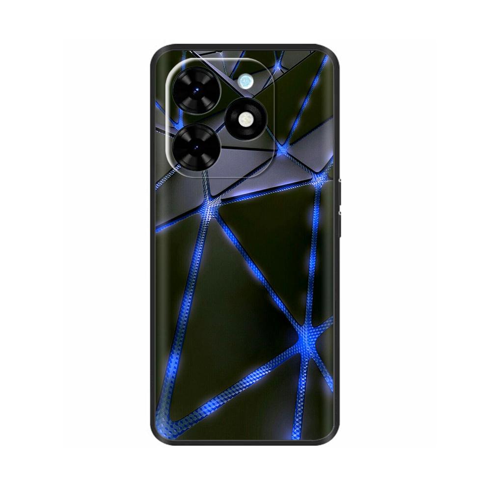 For Tecno Spark Go 2024 Case Luxury Flower Painted Capa Silicone Soft Cover For Tecno SparkGo 2024 BG6 Shockproof Phone Shell