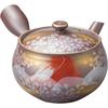 Banko Ware Teapot Capacity 350ml 2 New Kame Red Fuji Made In Japan 16635 "Kutani Painting" 2-person Approx. No.